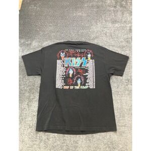 Alstyle Apparel & Activewear Kiss The Final Tour Shirt Men XL Black End The Road